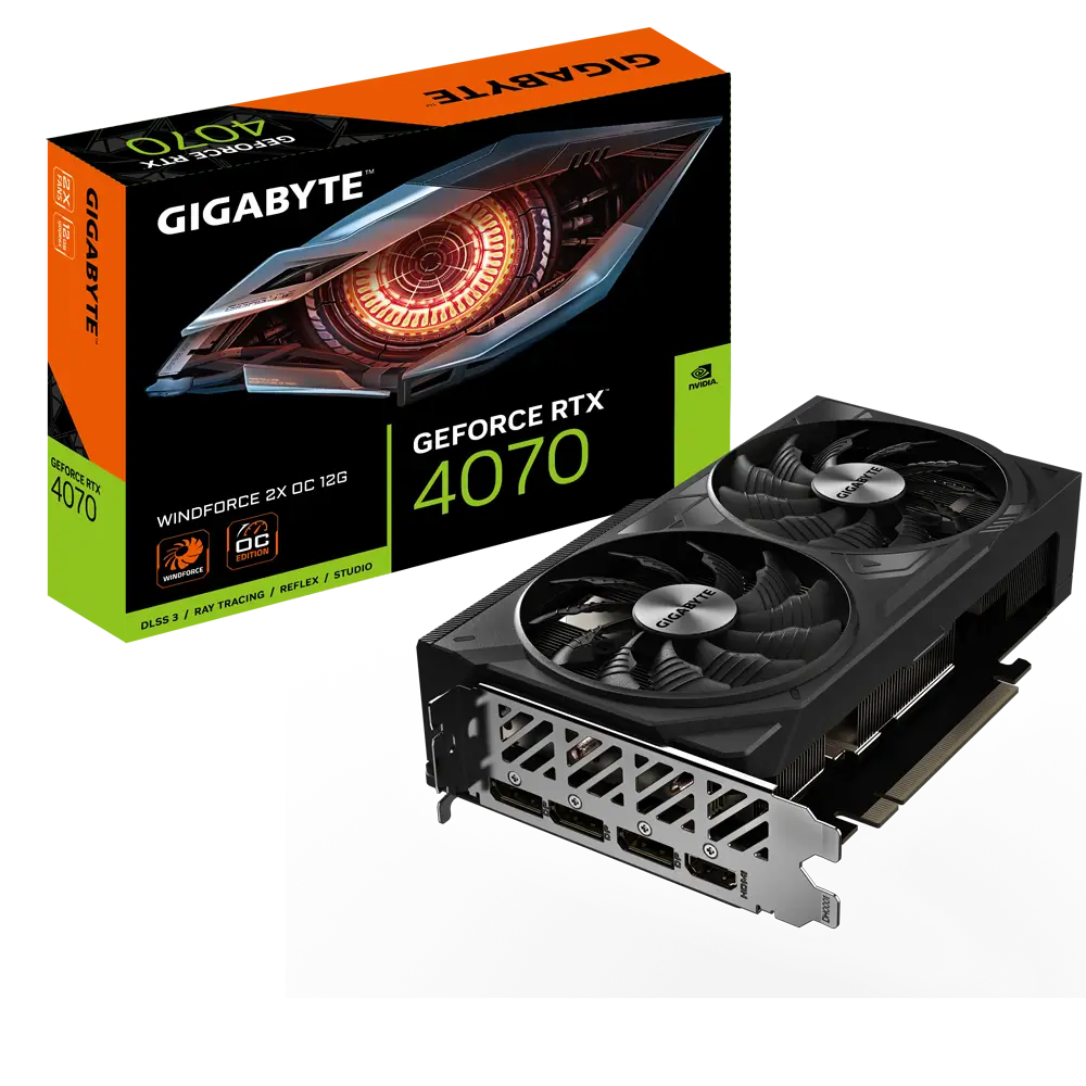 Gigabyte NVIDIA GeForce RTX 4070 WINDFORCE 2X OC 12 GB grafička kartica